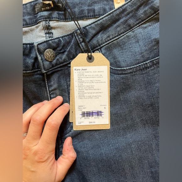 NWT PrAna Kara Jeans Skinny Dark Was Size 6 / 28 30” inseam - Picture 4 of 12